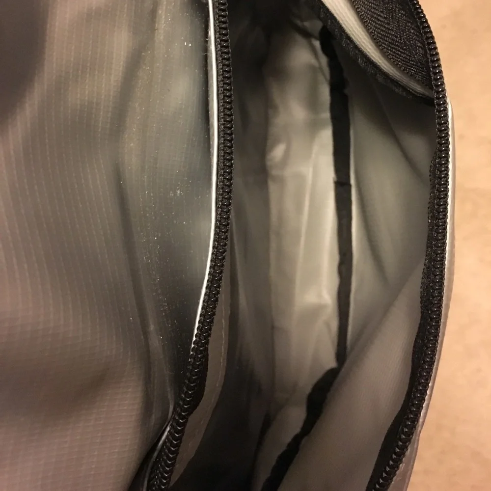 New Marc Ecko Silver Metallic Backpack | Streetwear Logo Bag
